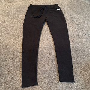 Victoria’s Secret pink dark gray with cheetah print leggings size extra small